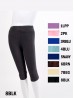 Kids Solid Color Stretchy Capri (7-10 Yrs)